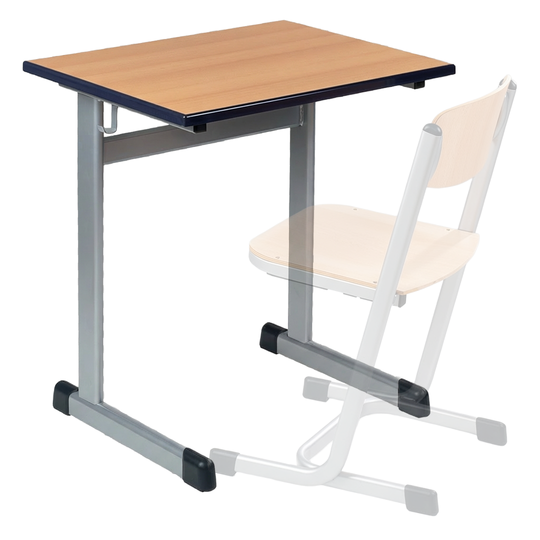 Schülerkufentisch KM 1-TE 65, einsitzig, Tischplatte 75 x 65 cm